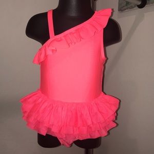 Cat & Jack Neon pink swimming suit for 18 months